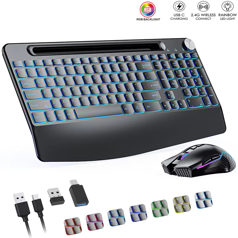 Gaming Keyboard And Mouse Wireless - Combo de ratón y teclado inalámbrico