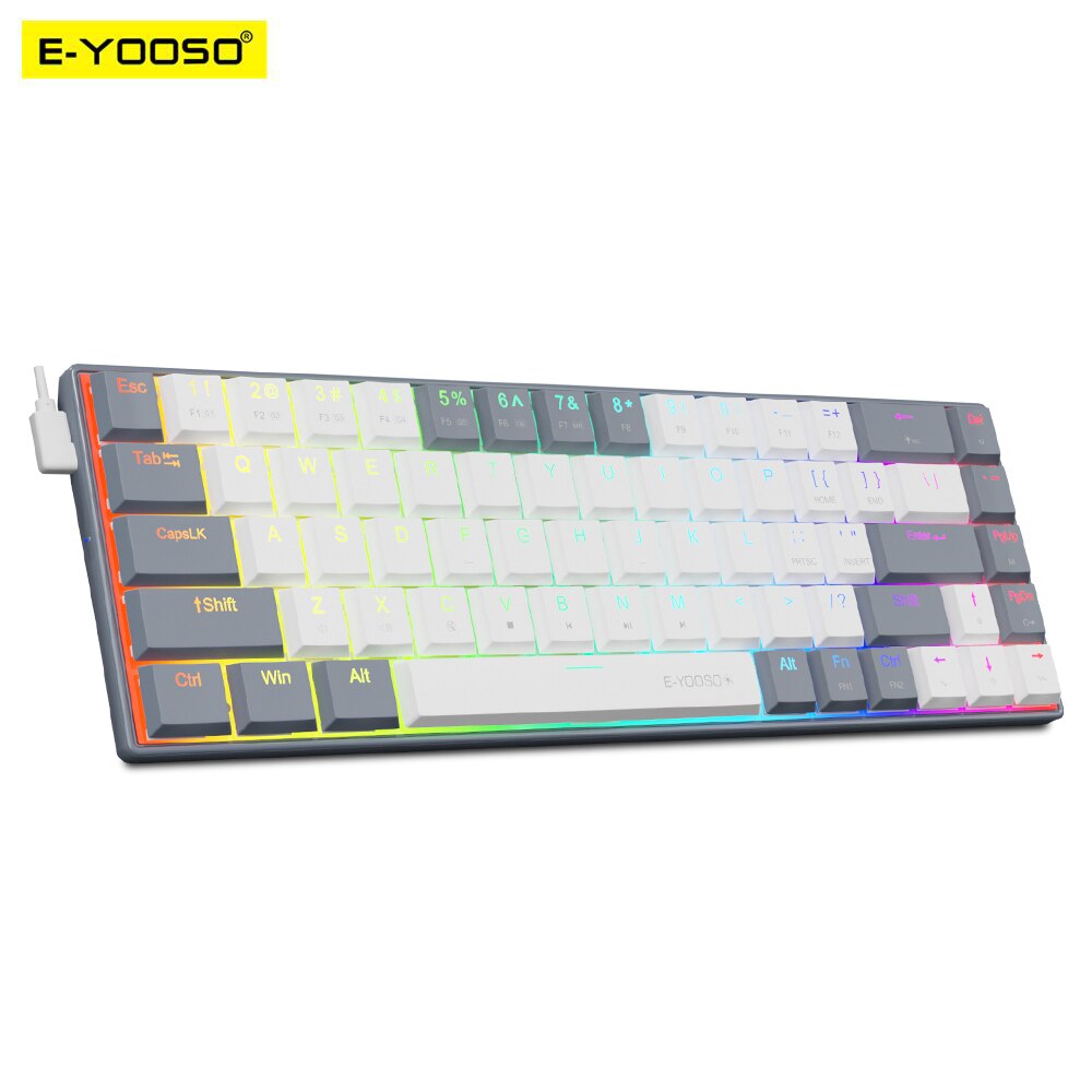 Gaming Keyboard E Yooso - E-YOOSO A68 RGB Mini teclado mecánico