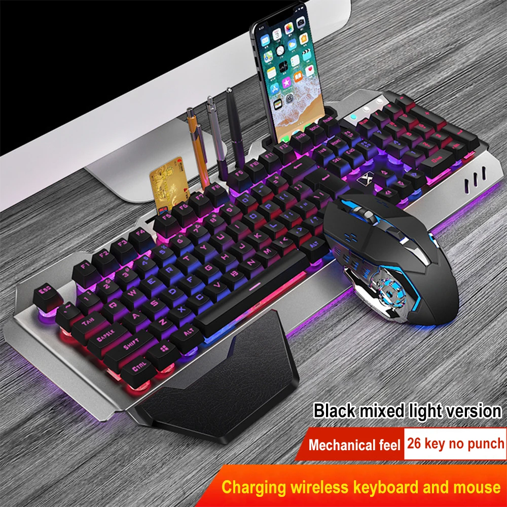 Gaming Keyboard And Mouse Wireless - Teclado y ratón inalámbricos K680 recargables,