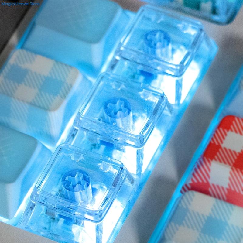 Gaming Keyboard Test - Teclas transparentes N2UB para teclados mecánicos,