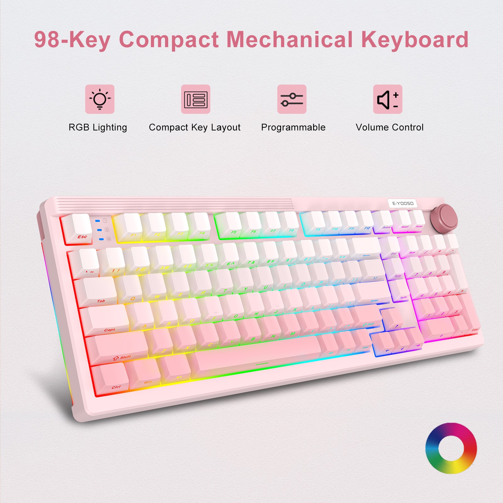 Gaming Keyboard E Yooso - Teclado Mecánico para Juegos E-YOOSO de