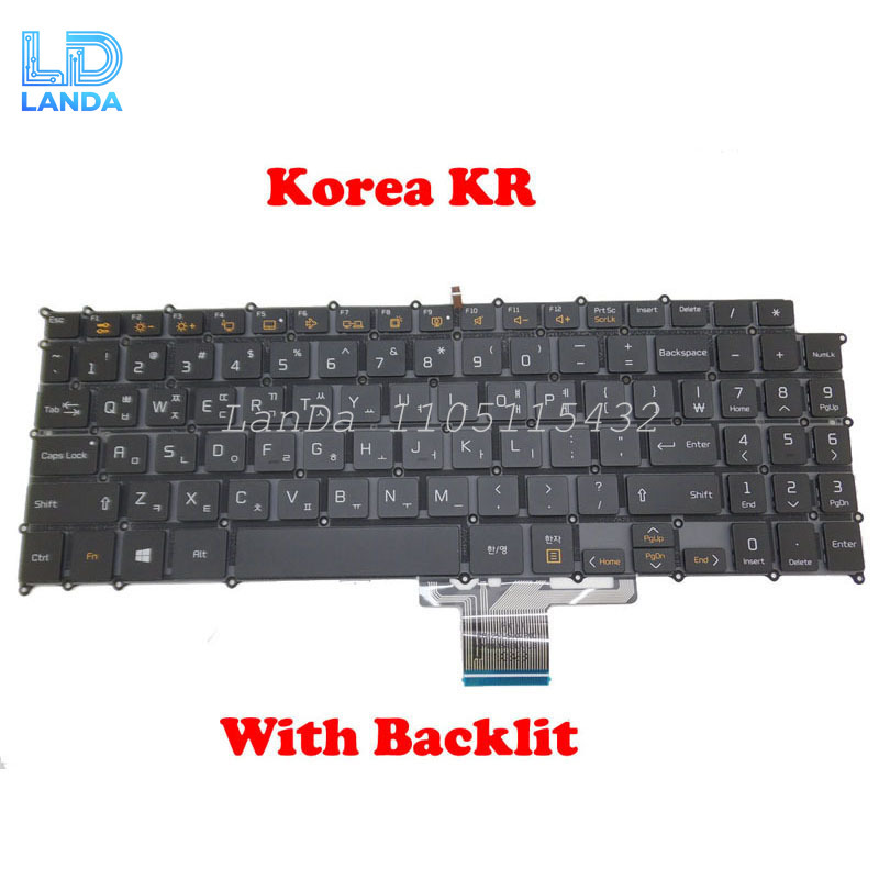 Gaming Keyboard Backlit - Teclado retroiluminado para ordenador portátil coreano
