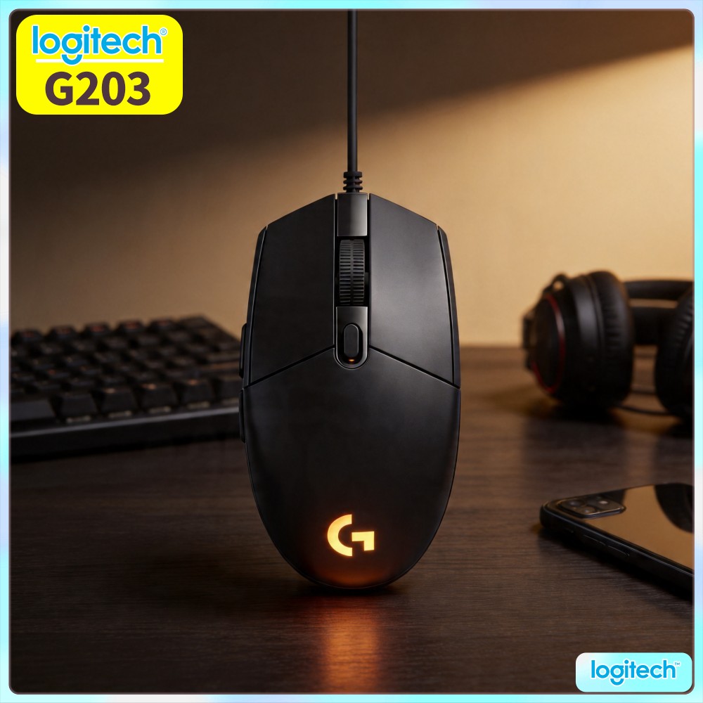 Logitech Mouse G203 - Ratón para juegos con cable Logitech