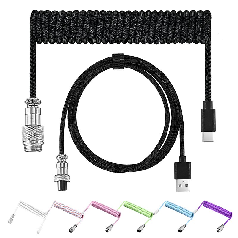 Gaming Keyboard Types - Cable Mecánico Enrollado para Teclado, Tipo-C
