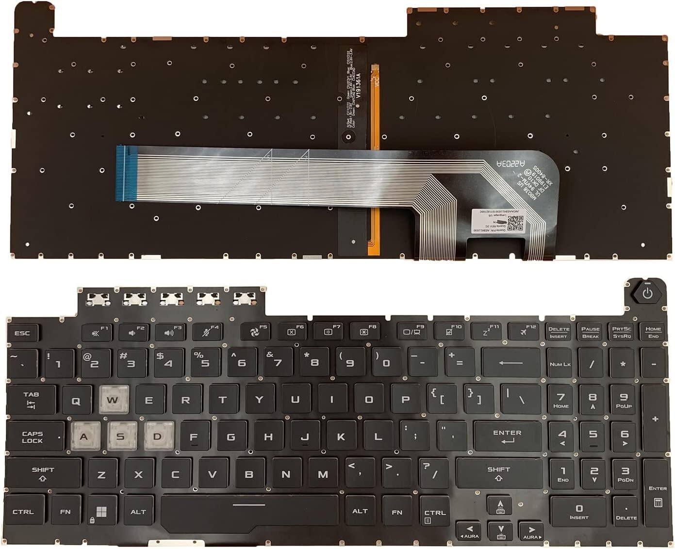 Nuevo teclado para portátil As - Gaming Keyboard Backlit reseña y precio
