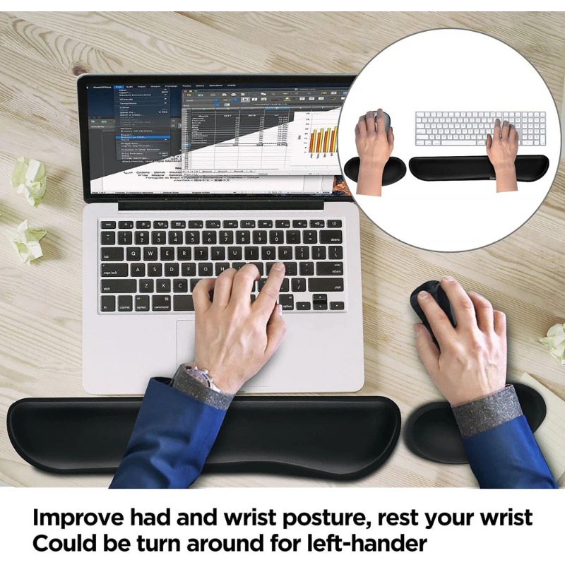 Reposamuñecas Ergonómico para  - Gaming Keyboard And Mouse Set reseña y precio