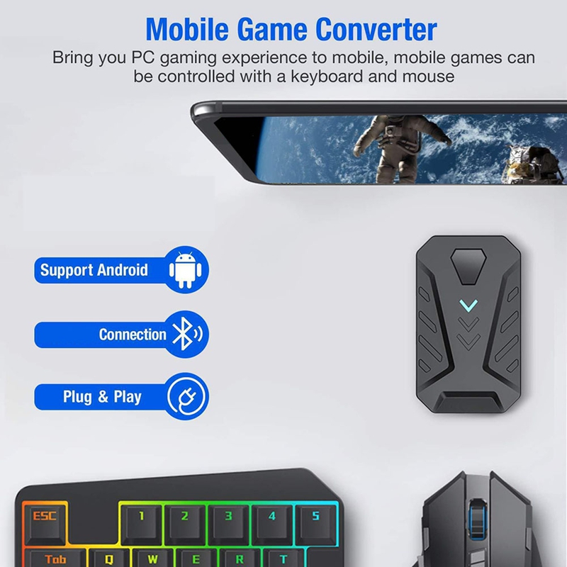 Convertidor de Teclado y Ratón - Gaming Keyboard And Mouse Converter For Mobile reseña y precio