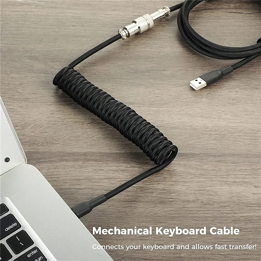 Nuevo Cable en espiral para te - Gaming Keyboard Types reseña y precio