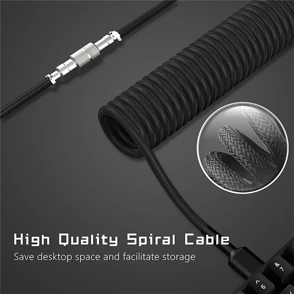 Nuevo Cable en espiral para te - Gaming Keyboard Types reseña y precio