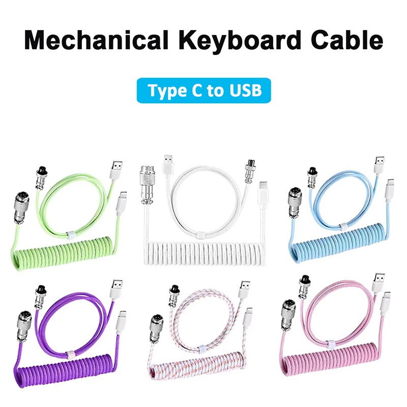 Cable en espiral para teclado  - Gaming Keyboard Types reseña y precio