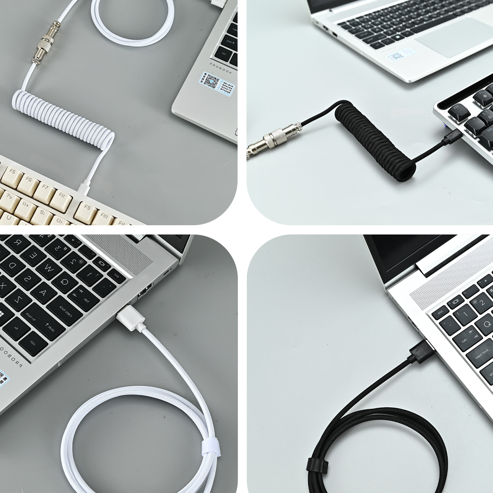 Cable en espiral para teclado  - Gaming Keyboard Types reseña y precio