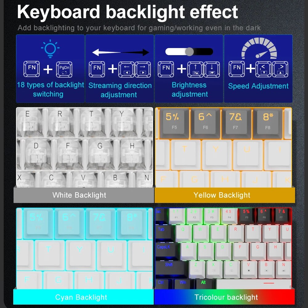 E-YOOSO Z686 USB Mini teclado  - Gaming Keyboard E Yooso reseña y precio