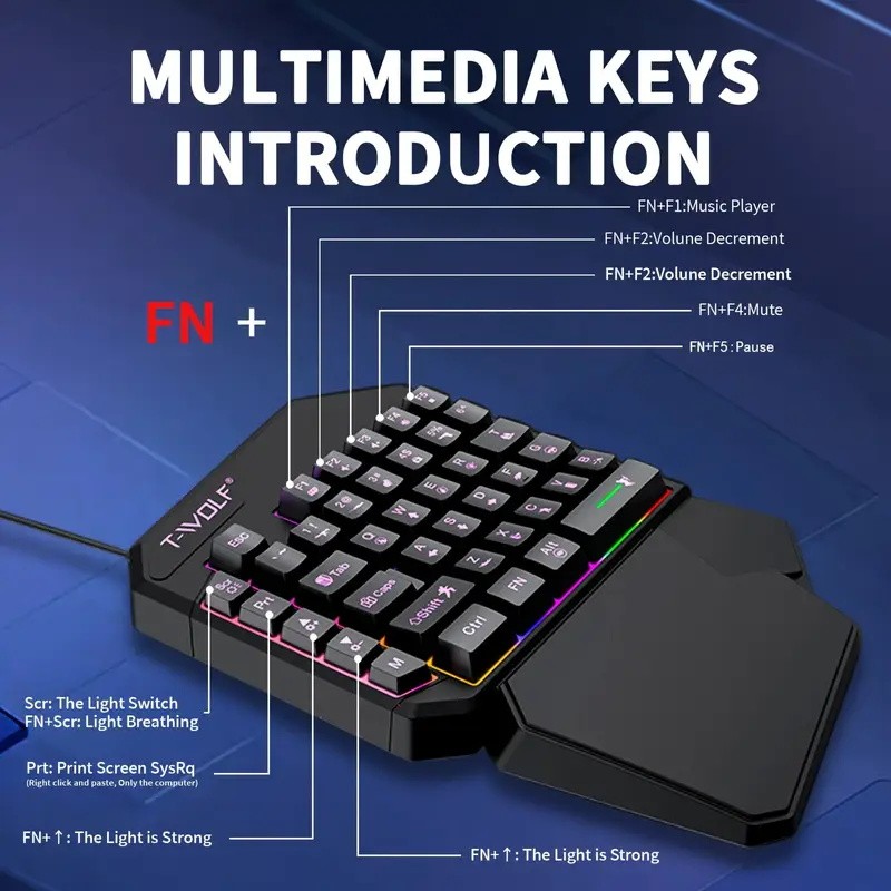 Convertidor de juegos móvil 2  - Gaming Keyboard And Mouse Set reseña y precio