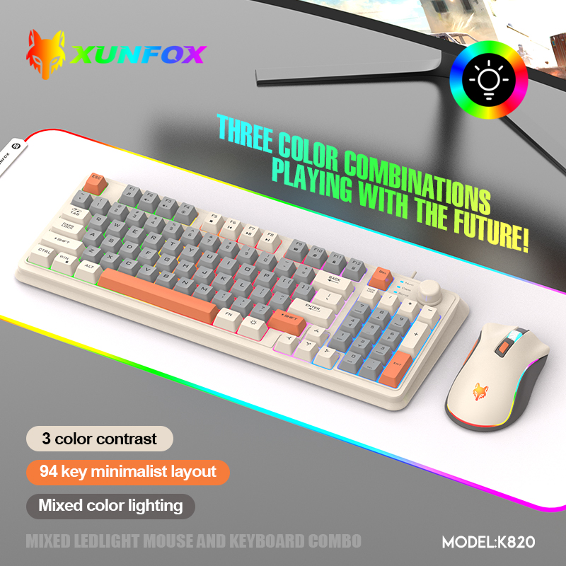 K820 USB juego con cable tecla - Gaming Keyboard And Mouse Wireless reseña y precio