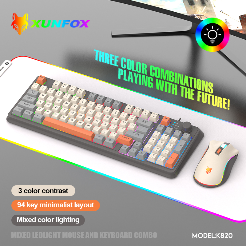 K820 USB juego con cable tecla - Gaming Keyboard And Mouse Wireless reseña y precio