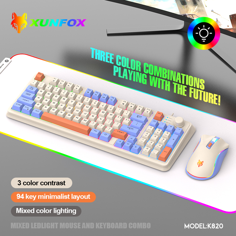 K820 USB juego con cable tecla - Gaming Keyboard And Mouse Wireless reseña y precio