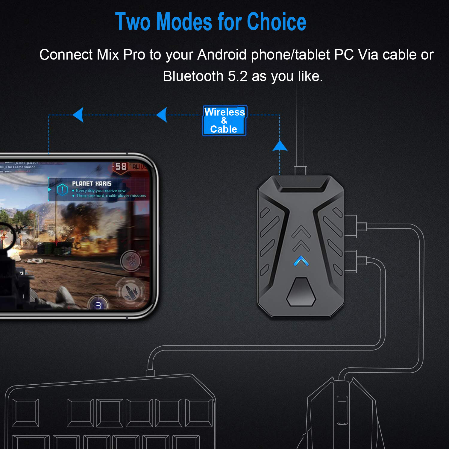 Convertidor de juegos móviles, - Gaming Keyboard And Mouse Converter For Mobile reseña y precio