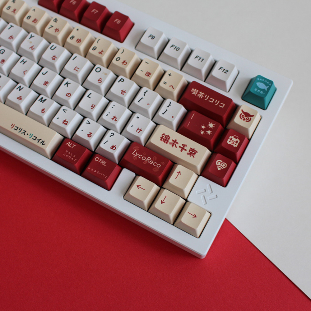 Teclas PBT de Anime Lycoris Re - Gaming Keyboard Bluetooth reseña y precio